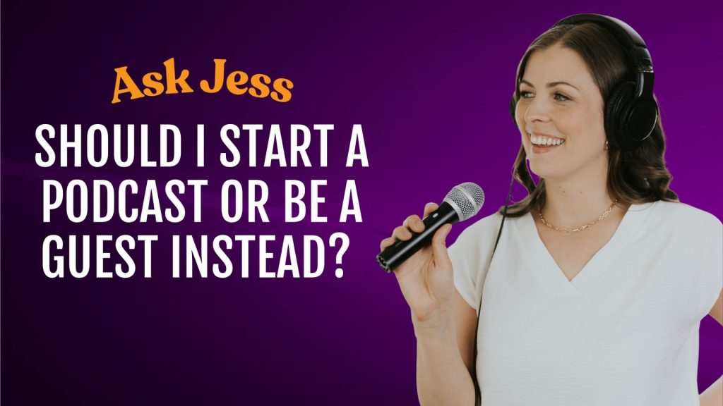 Should coaches start their own podcast or focus on guest appearances first? After 13+ years of helping coaches grow their businesses through podcasting, the recommendation is clear: become a podcast guest before launching your own show. Learn how guesting helps you build confidence, gain experience, grow your email list, and create a stronger foundation for a successful podcast.